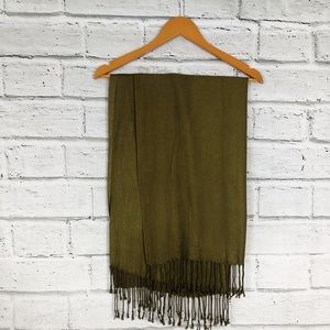 💫Set Of Two Scarves Orange and Olive Green